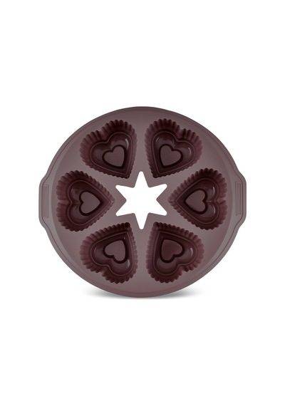 Crick Crack Harmony 6'lı Kalpli Silikon Muffin Kalıbı