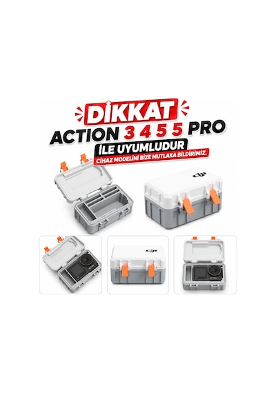 Aksiyon Kamera Taşıma Ve Koruma Kutusu Sert Plastik Saklama Çantası Kamera Aksesuar Action 3 4 5 Ve 5 Pro Uyumlu