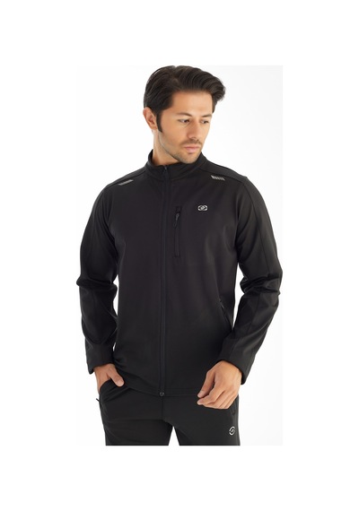 Crozwise Dalgıç Yarım Yaka - Erkek Siyah Spor Sweatshirt - 6040