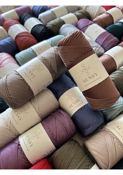 1.5 Mm - 100 Gr Polyester Makrome Ipi Vizon 150 M Polyester Makrome Ip Supla Ip Ve Çanta Ipliği
