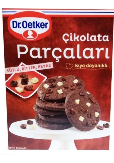 Dr. Oetker Çikolata Parçaları Sütlü Bitter Beyaz 70 G