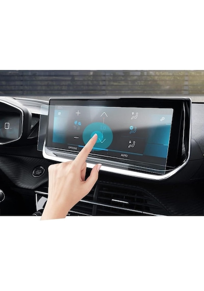 Peugeot 2008 10 İnç Ekran Koruyucu Multimedya Şeffaf Nano