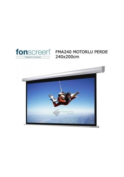 Fonscreen Fma240 240x200 Motorlu Projeksiyon Perdesi