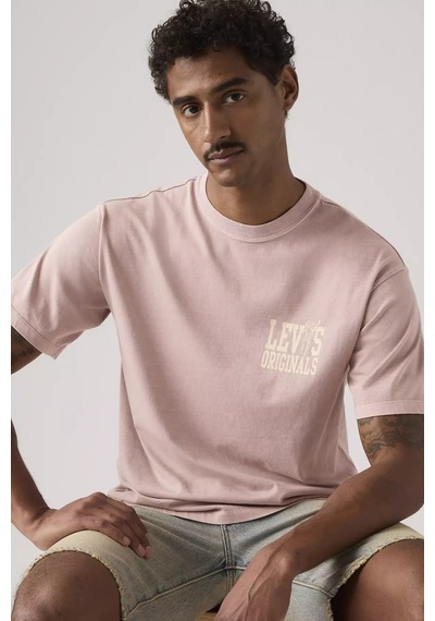 Levi's Erkek Grafik Desenli Vintage Kesim Tişört - A9440-0020 Pembe