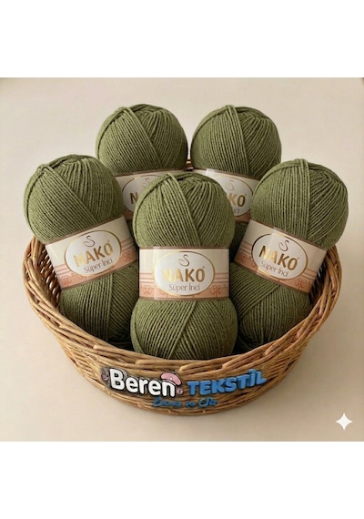 Süper İnci-4234 5'li Paket - 100gr/250m - Bebek İpi - Anti Pilling Tüylenmez İp
