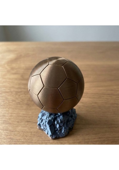 Ballon D'or Altın Top Ödülü 2025 Dekoratif Biblo - 3d Tasarım Futbol Hediyesi 13x9cm