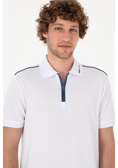 U.S. Polo Assn. Erkek Regular Fit Polo Yaka Beyaz Tişört 50299560-VR013