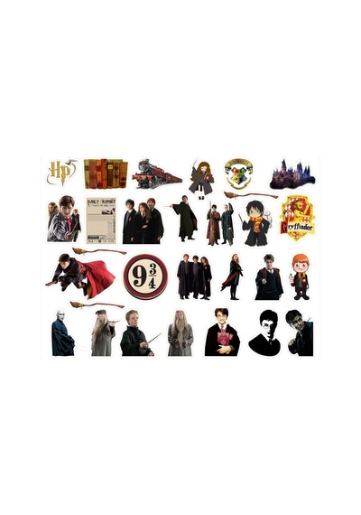 Harry Potter Sticker 2-5cm Arası 2 Sayfa 54 Adet Etiket Diğer