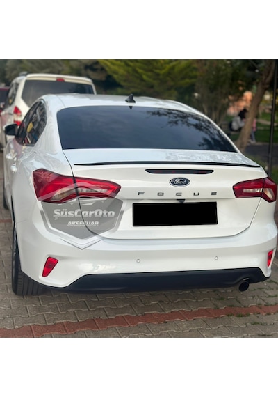 Ford Focus 4 2018 Ve Sonrası Sedan Uyumlu Bagaj Üstü Spoiler Bagaj Çıtası Piano Black Parlak Siyah 1 Adet 00 Şüscaroto Aksesuar