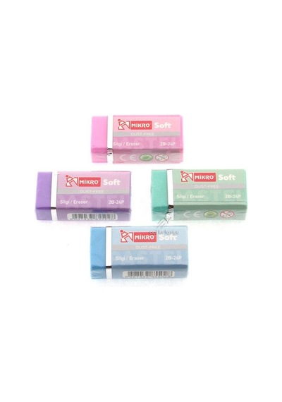 Mikro Soft Pastel Silgi 2b-24p