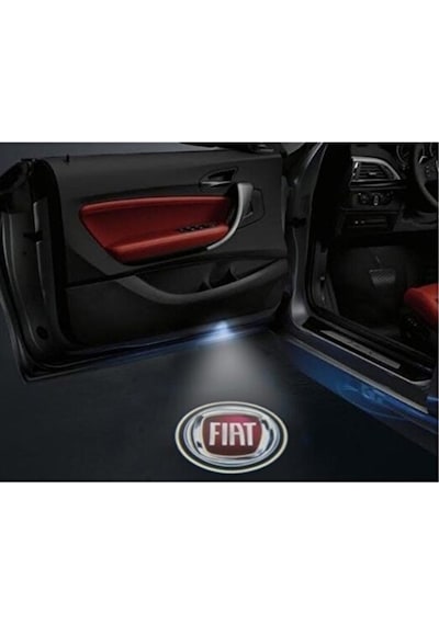 Fiat Kapı Altı Led Logo Projektör Pilli & Yapıştırmalı Hayalet