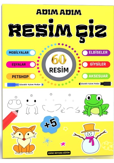 Adım Adım Resim Çiz - Sil - Öğren Seti
