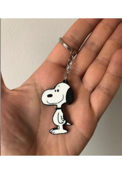 Sevimli Köpek Figürlü Anahtarlık 3d Baskı Dekoratif Aksesuar Çok Renkli