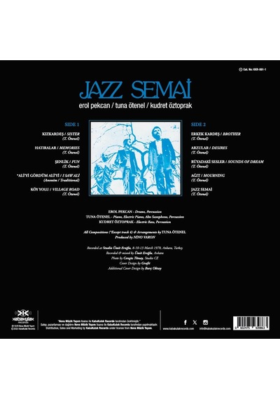 Erol Pekcan / Tuna Ötenel / Kudret Öztoprak - Jazz Semai Plak