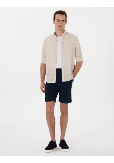Pierre Cardin Erkek Lacivert Şort / Bermuda 50305289-vr033 Lacivert