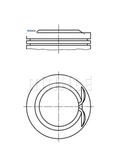 Piston Segman 75,00mmstd.206-307-c4 1.4 16v/et3j4