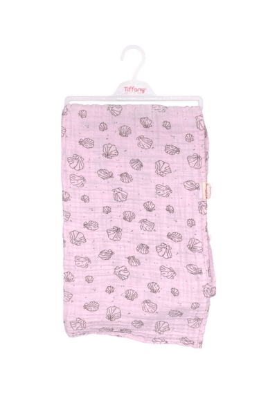 Tiffany Baby Baskılı Müslin Bebek Battaniyesi 79080 Pembe