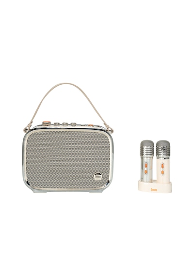 Divoom Songbird Ultra 100w Çift Mikrofonlu Karaoke Bluetooth Hoparlör, Taşınabilir Ses Bombası, 8 Sa