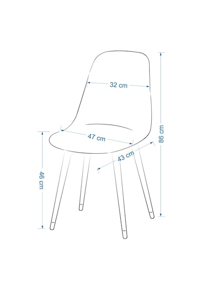 Vilinze Eames Siyah Ahşap Ayak Plastik Siyah Sandalye