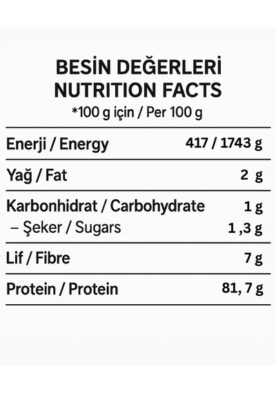 150 G Pea Protein Tozu Bezelye Proteini Bitkisel Protein, Vegan, Glutensiz Diğer