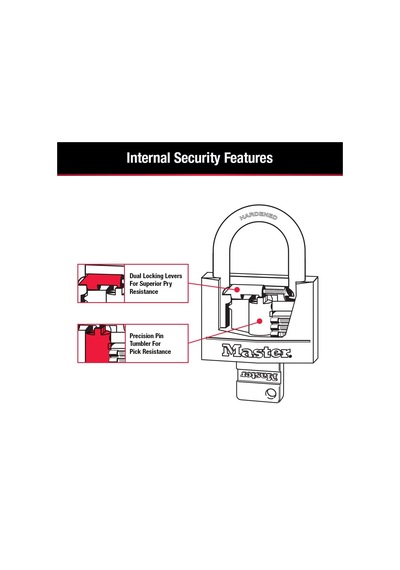 Master Lock 141tlf Kaplamalı Alüminyum Asma Kilit Anahtarlı, 2'li Paket Anahtarlı