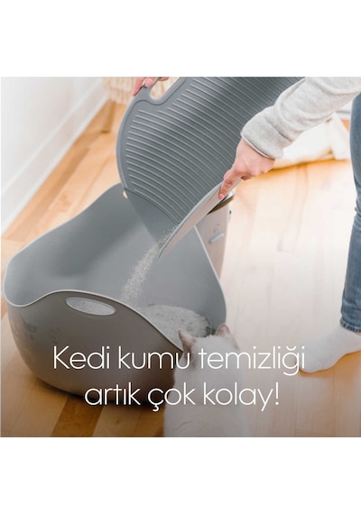 Kolay Temizlenen Taneleri Tutan Kedi Kumu Paspası Kabartmalı ve Kaymaz Mat