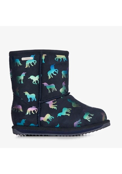 Emu Australia Emu Australia Rainbow Unicorn Brumby Unisex Çocuk Lacivert Bot Mıd Lacivert