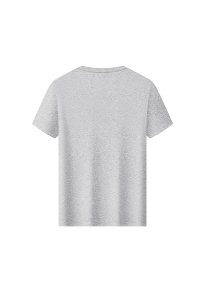 New Performance Premium Basic T-shirt 75.9% Pamuk 24.1% Polyester Desenli Gri