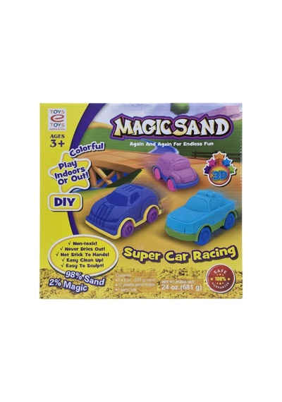 Magıc Sand Super Car Kinetik Kum Oyun Seti/ Araba Kalıplı Kum Oyunu 681 Gr Çok Renkli