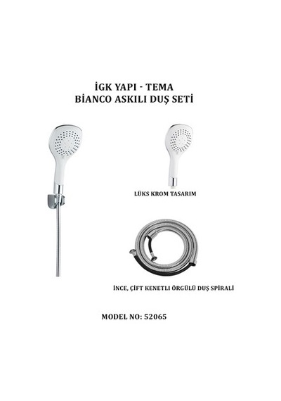 Bianco Askılı Duş Seti İle Modern Banyo Deneyimi 6998