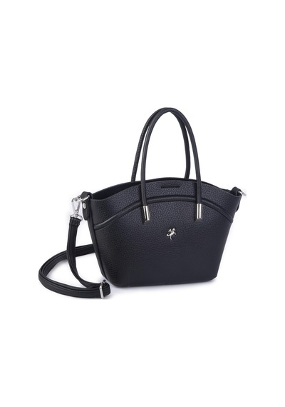 Nas Bag Kadın Mini Sepet Çanta El Ve Çapraz Çanta Siyah Lopez 20x18cm Siyah