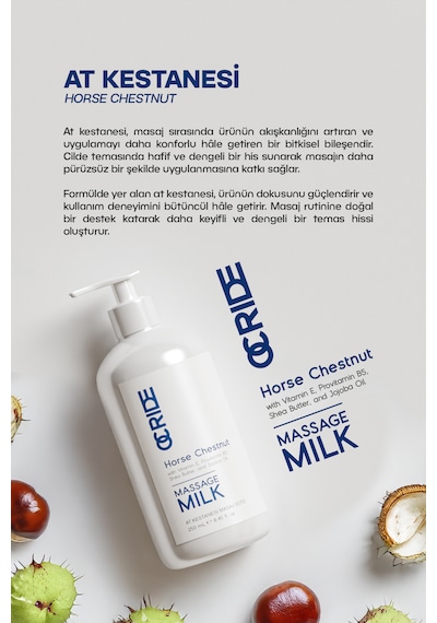 At Kestanesi Ve Okaliptus Özlü Masaj Sütü 250 Ml Ve Canlandırıcı Bakım Masaj Yağı