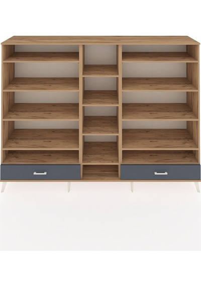 Hyperion Dolap 14 Raflı 2 Çekmeceli 220x44x163 Çam-çam/antrasit Çam-çam/antrasit Hyperion Dolap 14 Raflı 2 Çekmeceli 220x44x163 Çam-çam/antrasit Çam-çam/antrasit