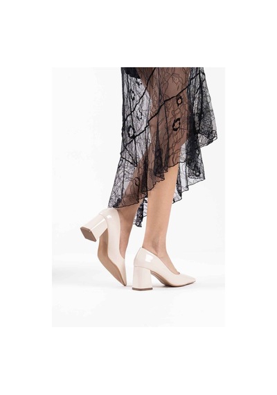 Trendella Bej Rugan Kadın Topuklu Ayakkabı Tr08ms16e