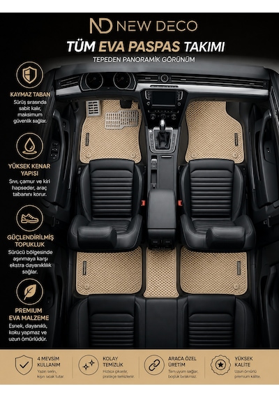 Volvo V40 Hatcback 2012-2019 Yeni Nesil Hücreli Eva Paspas Takımı Bb