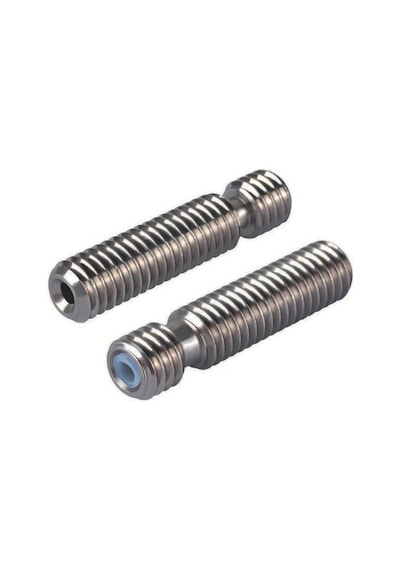 Koodmax 3d Yazıcı M6x30mm Teflonlu Çelik Barel 2.1mm - E3d V5 Uyumlu