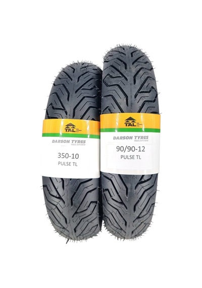 Spontini Lastik Takımı 350-10 Ve 90/90-12 Tl Tubeless - Dubleks