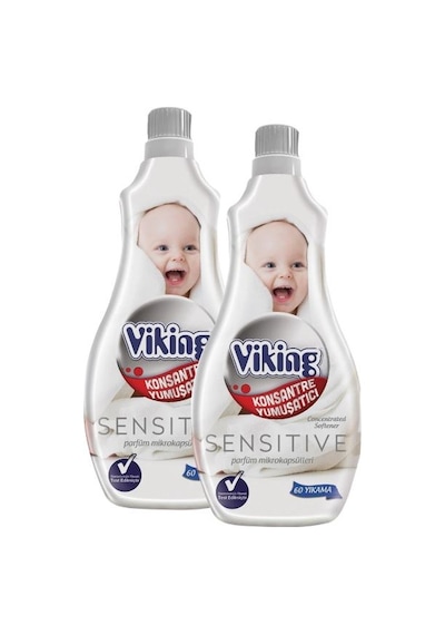 Viking Konsantre Çamaşır Yumuşatıcısı Sensitive 2 x 1440 ML