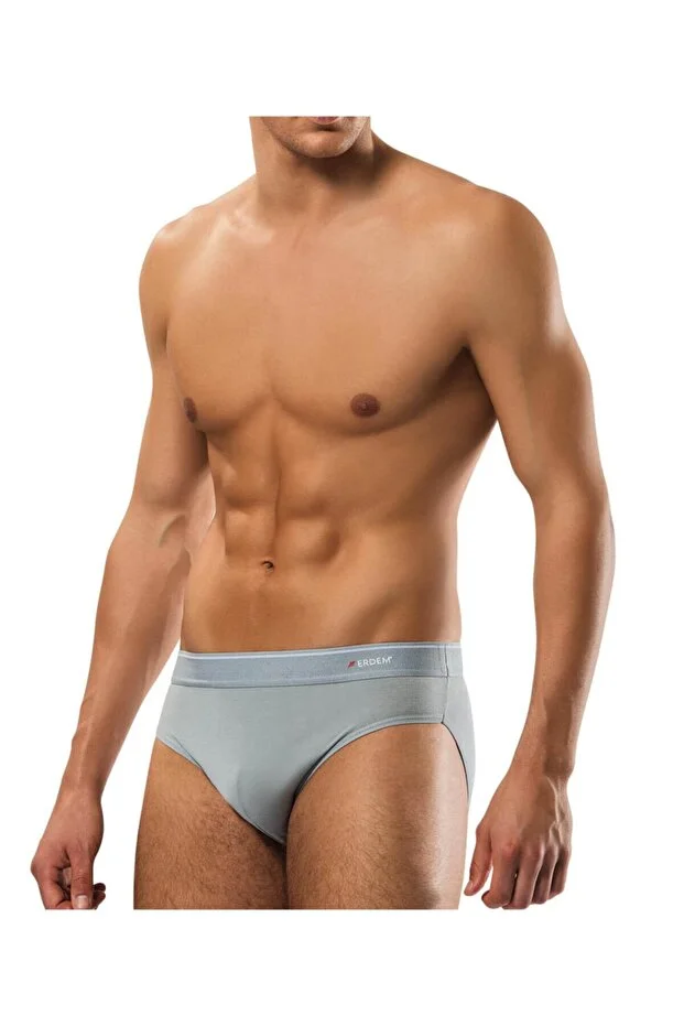 Erdem Erkek Gri Pamuk Elastan Slip Külot- 1340g