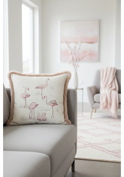 Flamingo Vintage Lüx Saçaklı Yastık Kılıfı-pembe Pastel Nostaljik Açık Bej Püsküllü Kırlent Kılıfı Gün Batımı Eflatun Flamingo Vintage Lüx Saçaklı Yastık Kılıfı-pembe Pastel Nostaljik Açık Bej Püsküllü Kırlent Kılıfı Gün Batımı Eflatun