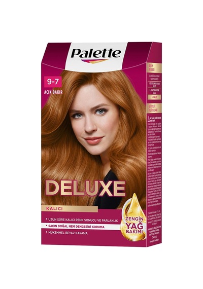 2 Adet Palette Deluxe 9-7 Açık Bakır Saç Boyası 115 Ml