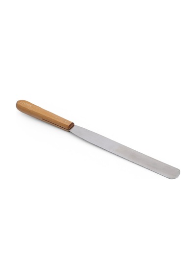 Borox Tahta Saplı Spatül Bıçaklı 27 CM Paslanmaz Spatula