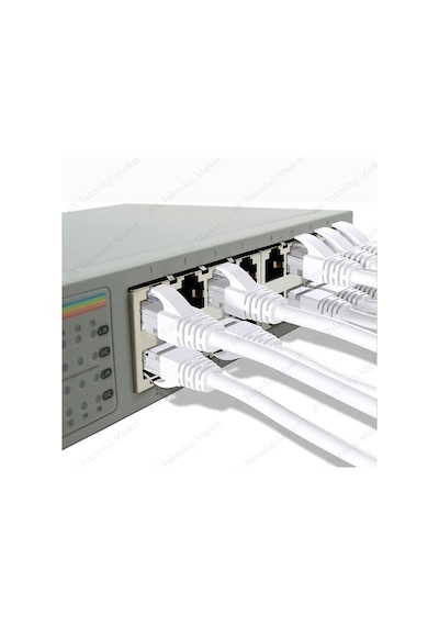 Cat5E Yüksek Hızlı Gigabit Ethernet Ağ Lan Kablosu 10 Metre