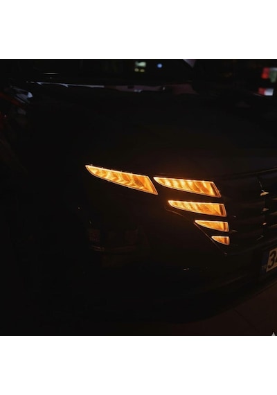 Hyundai Tucson Gündüz Farı Sticker Seti Turuncu 2021-2024