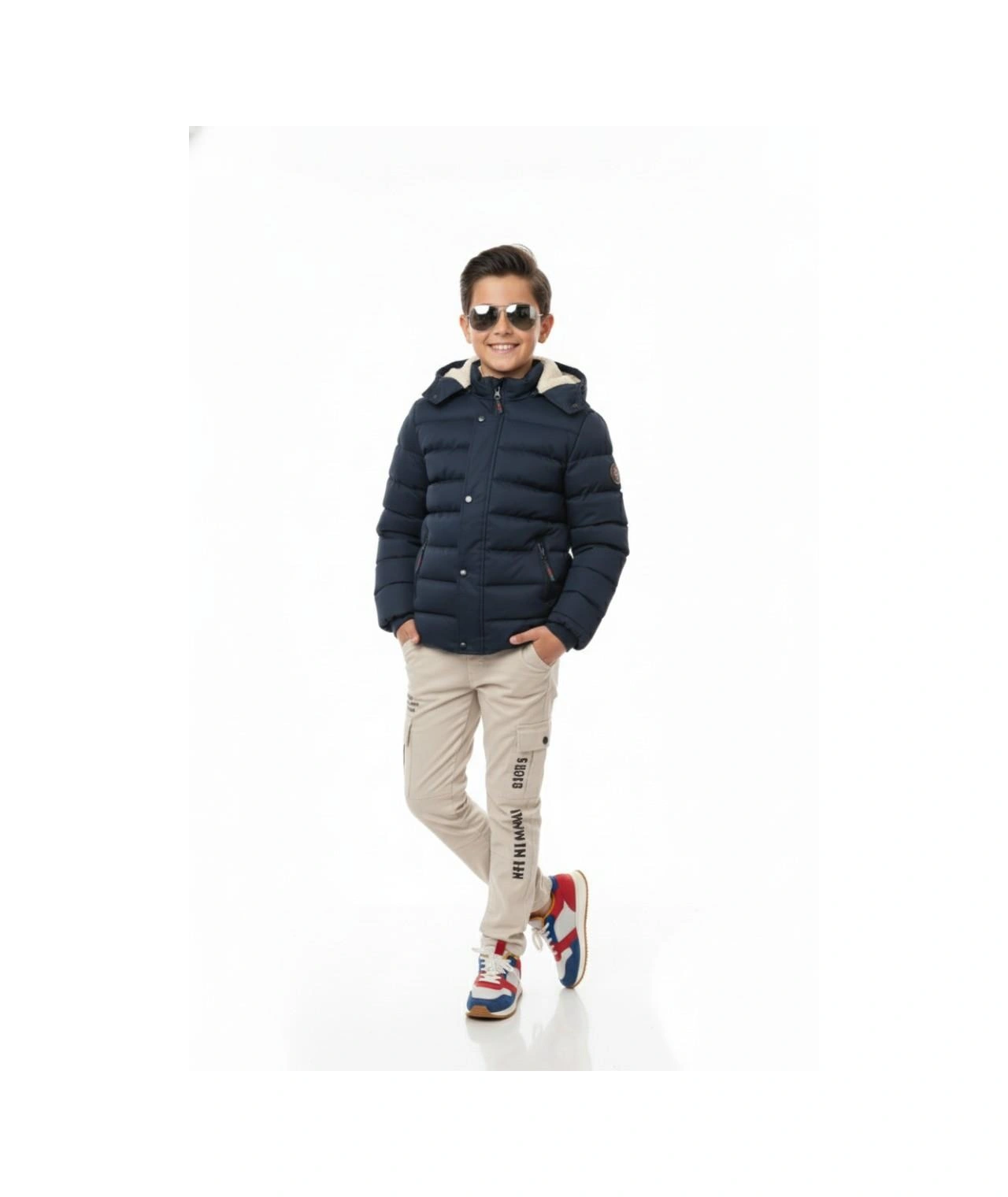 Baglan Erkek Çocuk Kapüşonlu Mont Bgl-st04885 Lacivert