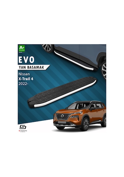 S-dizayn Nissan X-trail T33 Evo Aluminyum Yan Basamak 183 Cm 2022 Üzeri