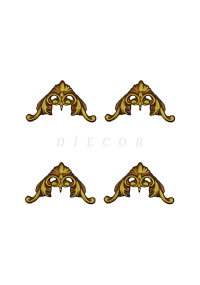 Diecor Dekoratif Polimer Eskitme, Mobilya, Duvar Ve Tavan Motifi Kahverengi 13 X 6 Model:xa106