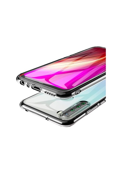 Xiaomi Redmi Note 8 Kılıf Lüx Şeffaf Silikon Altın