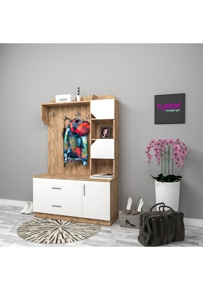 Orange Portmanto Mdf Beyaz Orange Portmanto Mdf Beyaz