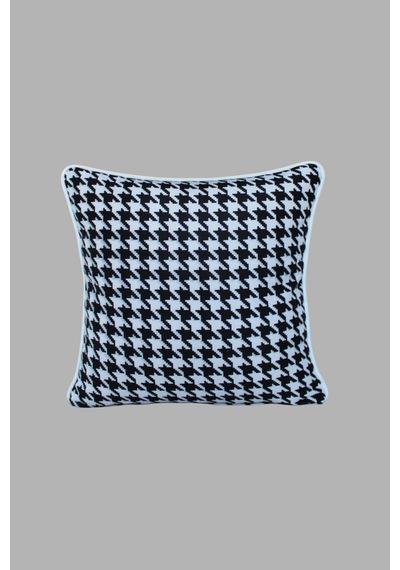 Kırlent Kılıfı Motif Desenli 45x45 Raşel Örme Kadife Çift Taraflı Dijital Baskı Beyaz Biyeli 02 Çok Renkli